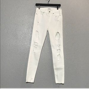 Good American white good legs jeans